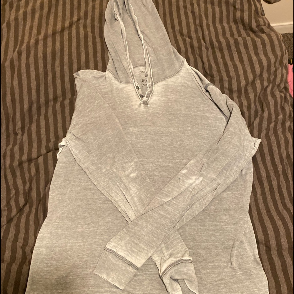 Mens light weight pullover hoodie shirt